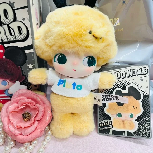 POPMART x DIMOO WORLD × DISNEY Vinyl Plush Keychain - PLUTO - OPEN BOX/BAG